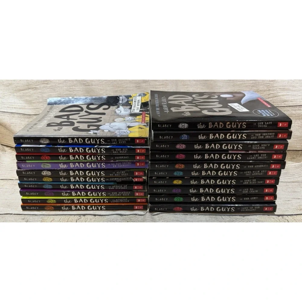 Complete Set Series - Lot of 20 THE BAD GUYS books by Aaron Blabey Paperback